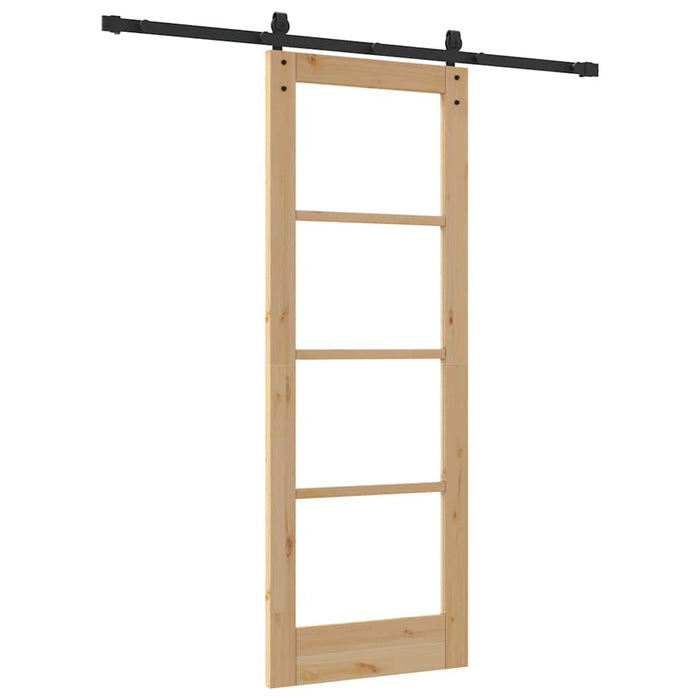 Ușă glisantă ORKDAL Natural și Negru 73,5 x 198,5 cm - WALTI WALTI