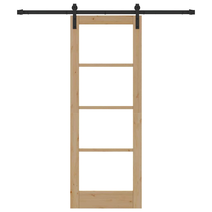 Ușă glisantă ORKDAL Natural și Negru 73,5 x 198,5 cm - WALTI WALTI