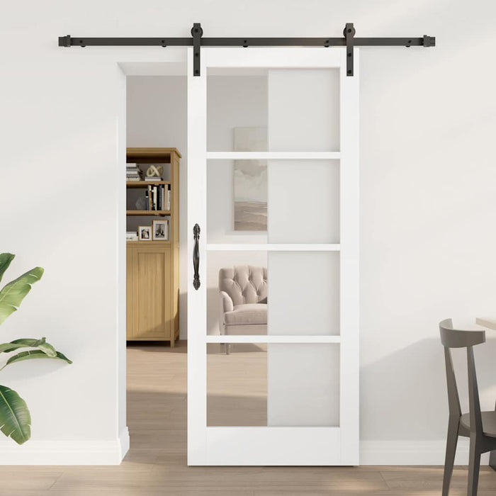 Ușă glisantă ORKDAL Alb și negru 83 x 202 cm - WALTI WALTI