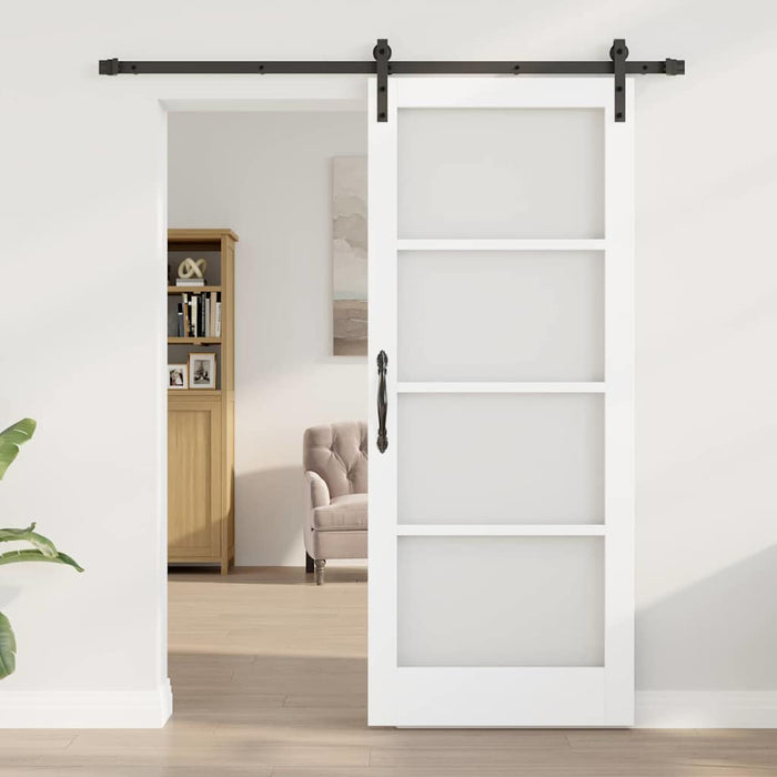 Ușă glisantă ORKDAL Alb și negru 83 x 202 cm - WALTI WALTI