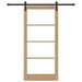Ușă glisantă ORKDAL Natural și Negru 93 x 202 cm - WALTI WALTI