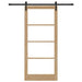 Ușă glisantă ORKDAL Natural și Negru 93 x 211 cm - WALTI WALTI