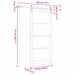 Ușă glisantă ORKDAL Natural și Negru 93 x 211 cm - WALTI WALTI