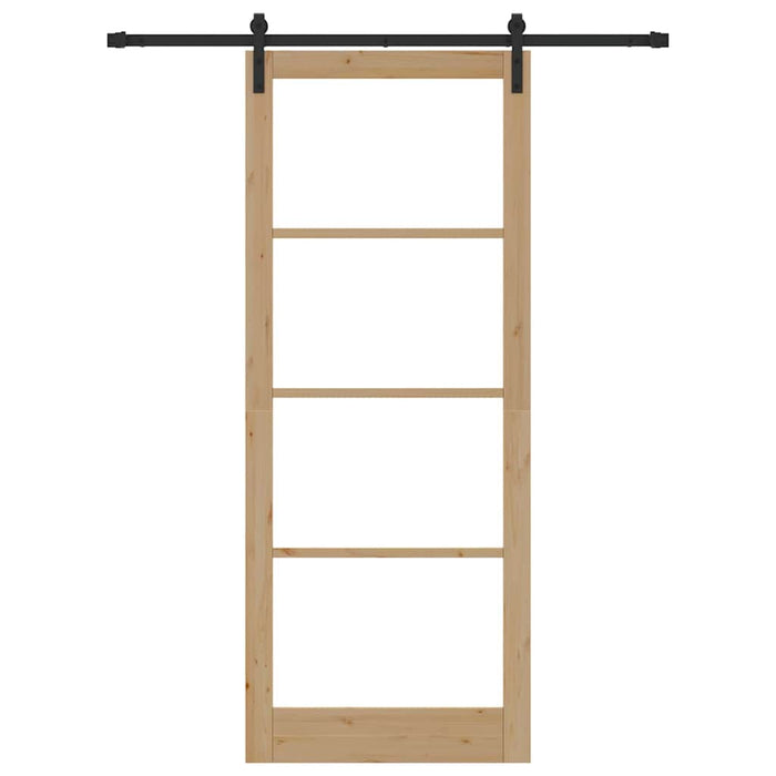 Ușă glisantă ORKDAL Natural și Negru 93 x 232 cm - WALTI WALTI