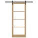 Ușă glisantă ORKDAL Natural și Negru 93 x 232 cm - WALTI WALTI