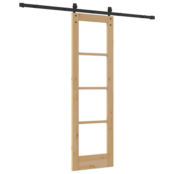 Ușă glisantă ORKDAL Natural și Negru 61 x 198,5 cm - WALTI WALTI
