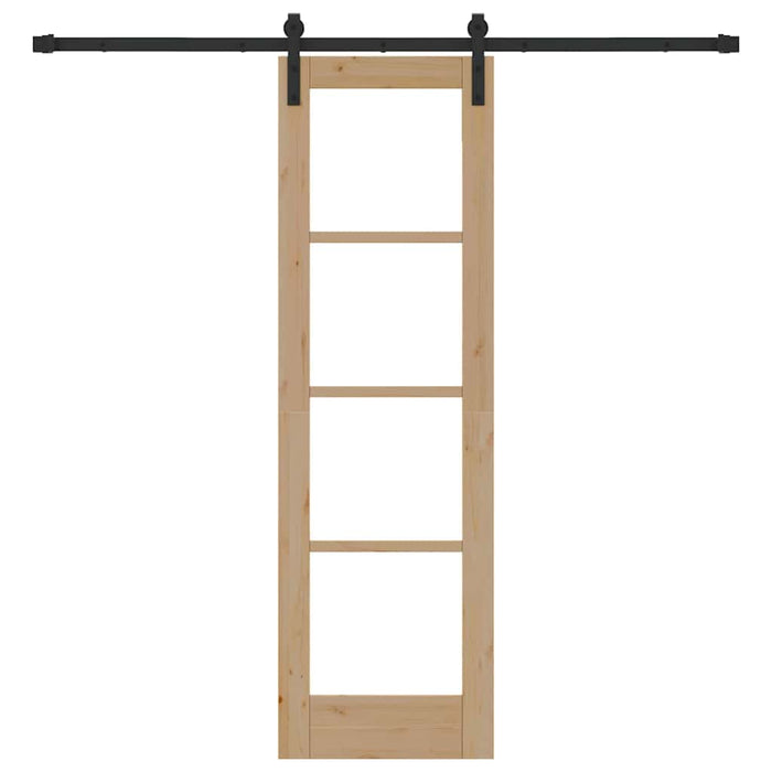 Ușă glisantă ORKDAL Natural și Negru 61 x 198,5 cm - WALTI WALTI