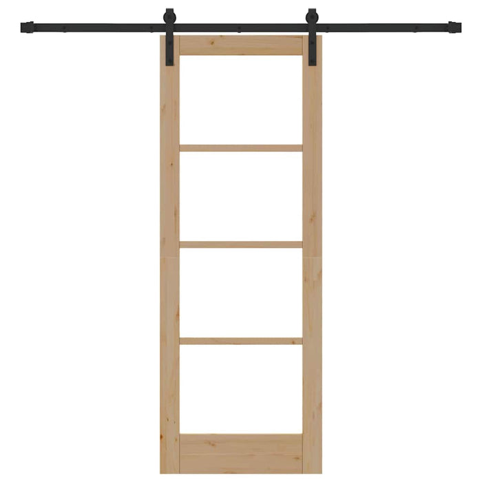 Ușă glisantă ORKDAL Natural și Negru 73,5 x 198,5 cm - WALTI WALTI