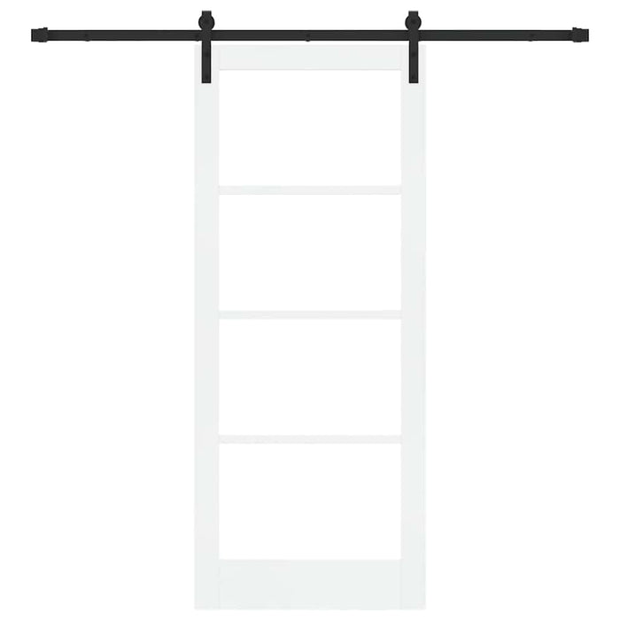 Ușă glisantă ORKDAL Alb și negru 83 x 202 cm - WALTI WALTI