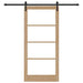 Ușă glisantă ORKDAL Natural și Negru 93 x 202 cm - WALTI WALTI