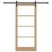 Ușă glisantă ORKDAL Natural și Negru 93 x 211 cm - WALTI WALTI