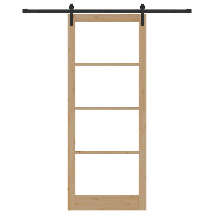 Ușă glisantă ORKDAL Natural și Negru 93 x 232 cm - WALTI WALTI