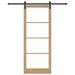 Ușă glisantă ORKDAL Natural și Negru 93 x 232 cm - WALTI WALTI