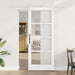 Ușă glisantă ORKDAL Alb 83 x 202 cm Lemn masiv de pin și sticlă - WALTI WALTI
