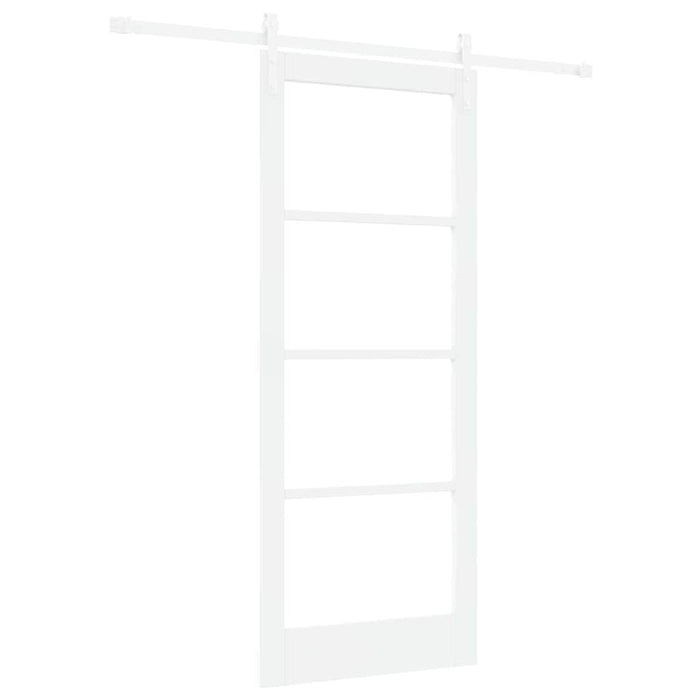 Ușă glisantă ORKDAL Alb 83 x 202 cm Lemn masiv de pin și sticlă - WALTI WALTI