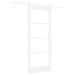 Ușă glisantă ORKDAL Alb 83 x 202 cm Lemn masiv de pin și sticlă - WALTI WALTI