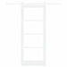 Ușă glisantă ORKDAL Alb 83 x 202 cm Lemn masiv de pin și sticlă - WALTI WALTI