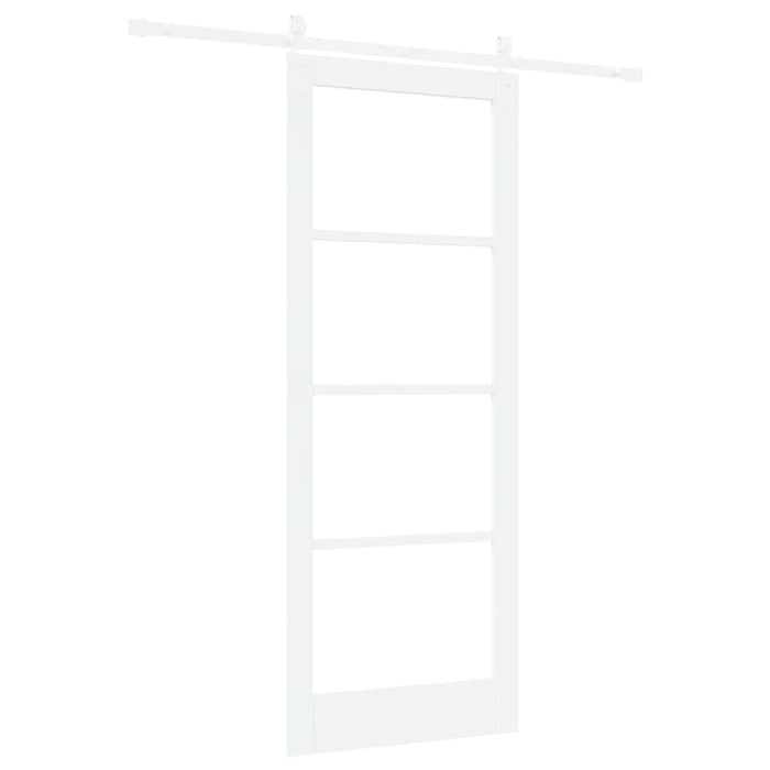 Ușă glisantă ORKDAL Alb 83 x 211 cm Lemn masiv de pin și sticlă - WALTI WALTI