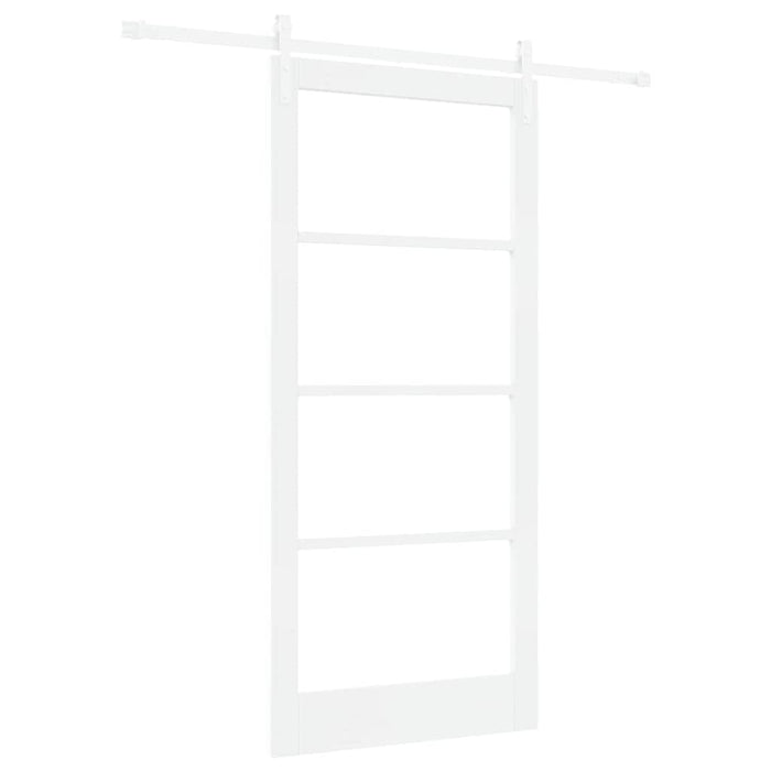 Ușă glisantă ORKDAL Alb 93 x 202 cm Lemn masiv de pin și sticlă - WALTI WALTI