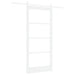 Ușă glisantă ORKDAL Alb 93 x 202 cm Lemn masiv de pin și sticlă - WALTI WALTI