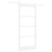 Ușă glisantă ORKDAL Alb 93 x 202 cm Lemn masiv de pin și sticlă - WALTI WALTI