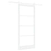 Ușă glisantă ORKDAL Alb 93 x 211 cm Lemn masiv de pin și sticlă - WALTI WALTI