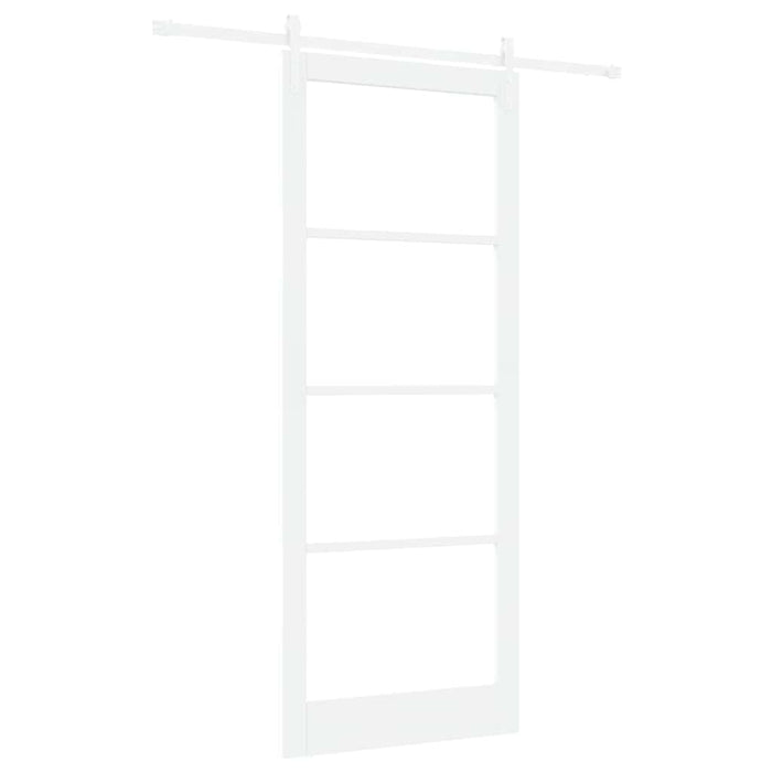 Ușă glisantă ORKDAL Alb 93 x 232 cm Lemn masiv de pin și sticlă - WALTI WALTI