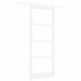 Ușă glisantă ORKDAL Alb 93 x 232 cm Lemn masiv de pin și sticlă - WALTI WALTI