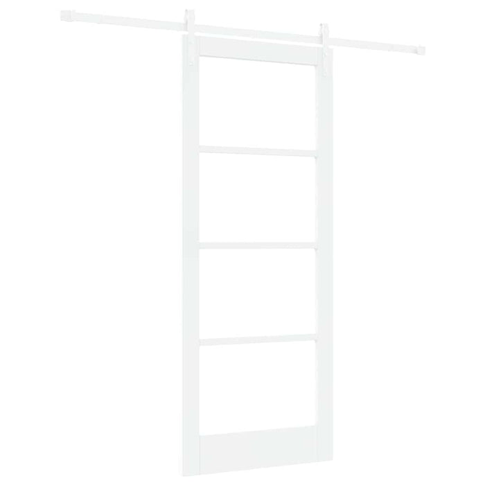 Ușă glisantă ORKDAL Alb 83 x 202 cm Lemn masiv de pin și sticlă - WALTI WALTI