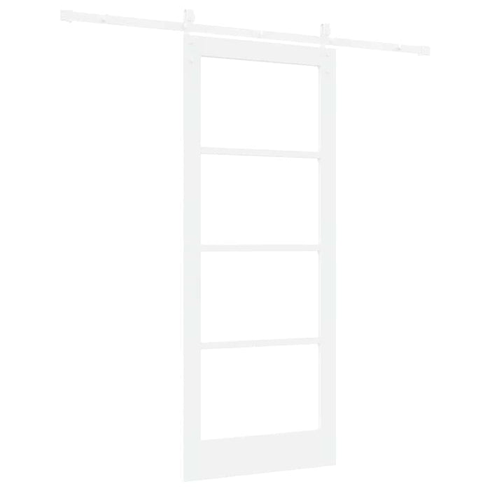 Ușă glisantă ORKDAL Alb 83 x 202 cm Lemn masiv de pin și sticlă - WALTI WALTI