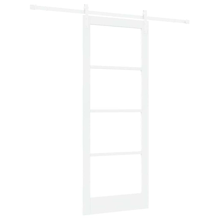 Ușă glisantă ORKDAL Alb 83 x 211 cm Lemn masiv de pin și sticlă - WALTI WALTI