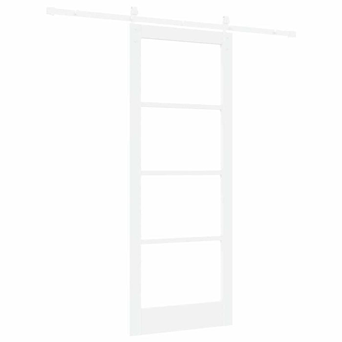 Ușă glisantă ORKDAL Alb 83 x 211 cm Lemn masiv de pin și sticlă - WALTI WALTI
