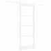 Ușă glisantă ORKDAL Alb 83 x 211 cm Lemn masiv de pin și sticlă - WALTI WALTI