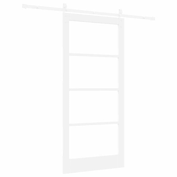 Ușă glisantă ORKDAL Alb 93 x 202 cm Lemn masiv de pin și sticlă - WALTI WALTI