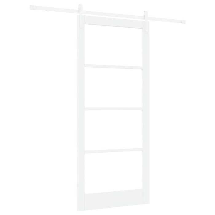 Ușă glisantă ORKDAL Alb 93 x 211 cm Lemn masiv de pin și sticlă - WALTI WALTI