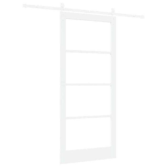 Ușă glisantă ORKDAL Alb 93 x 211 cm Lemn masiv de pin și sticlă - WALTI WALTI