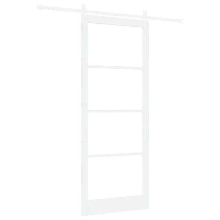 Ușă glisantă ORKDAL Alb 93 x 232 cm Lemn masiv de pin și sticlă - WALTI WALTI