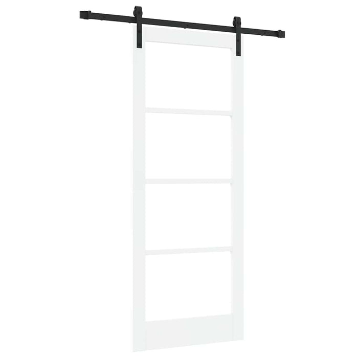 Ușă glisantă ORKDAL Alb 83 x 202 cm Lemn masiv de pin și sticlă - WALTI WALTI