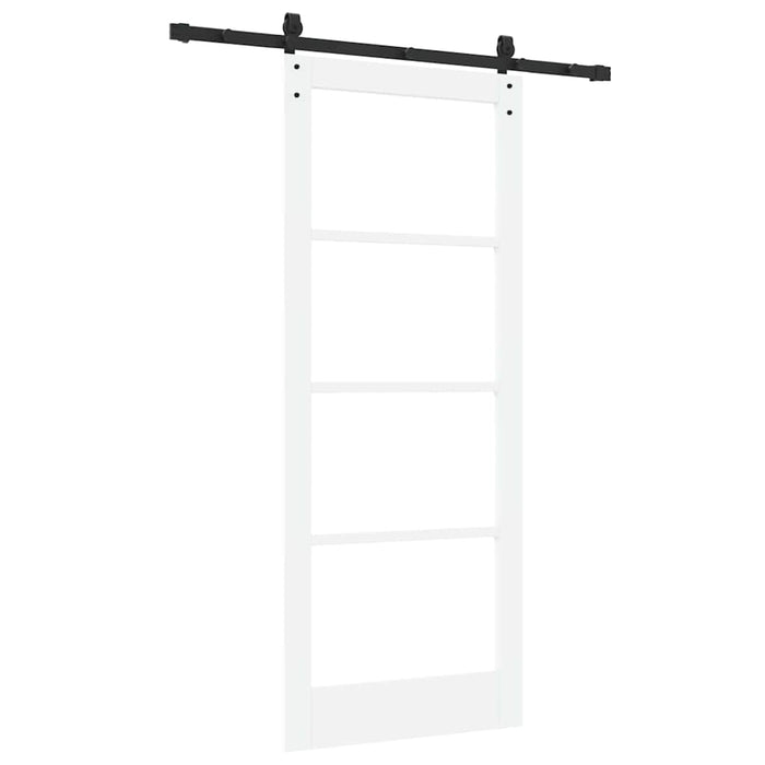 Ușă glisantă ORKDAL Alb 83 x 202 cm Lemn masiv de pin și sticlă - WALTI WALTI