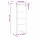 Ușă glisantă ORKDAL Alb 83 x 202 cm Lemn masiv de pin și sticlă - WALTI WALTI