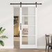 Ușă glisantă ORKDAL Alb 83 x 211 cm Lemn masiv de pin și sticlă - WALTI WALTI