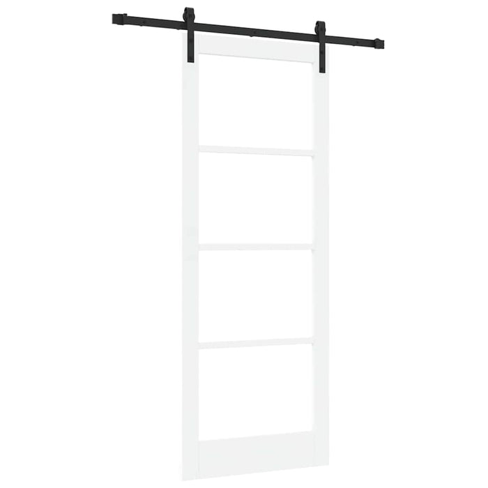 Ușă glisantă ORKDAL Alb 83 x 211 cm Lemn masiv de pin și sticlă - WALTI WALTI
