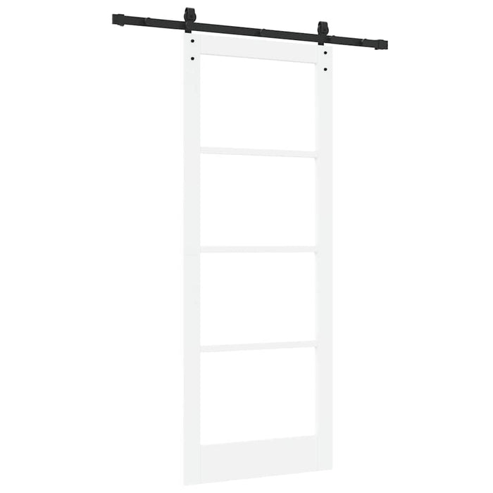 Ușă glisantă ORKDAL Alb 83 x 211 cm Lemn masiv de pin și sticlă - WALTI WALTI