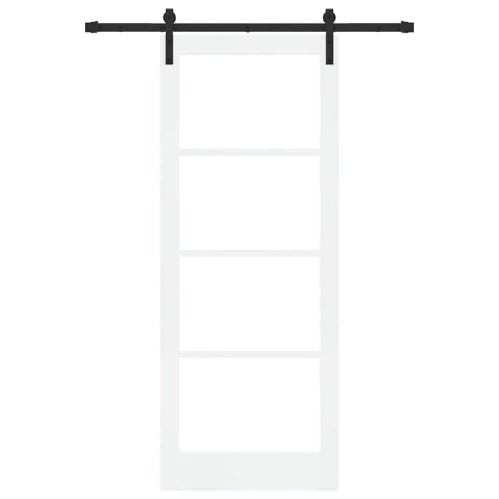 Ușă glisantă ORKDAL Alb 83 x 211 cm Lemn masiv de pin și sticlă - WALTI WALTI