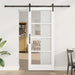 Ușă glisantă ORKDAL Alb 83 x 202 cm Lemn masiv de pin și sticlă - WALTI WALTI