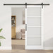 Ușă glisantă ORKDAL Alb 83 x 202 cm Lemn masiv de pin și sticlă - WALTI WALTI