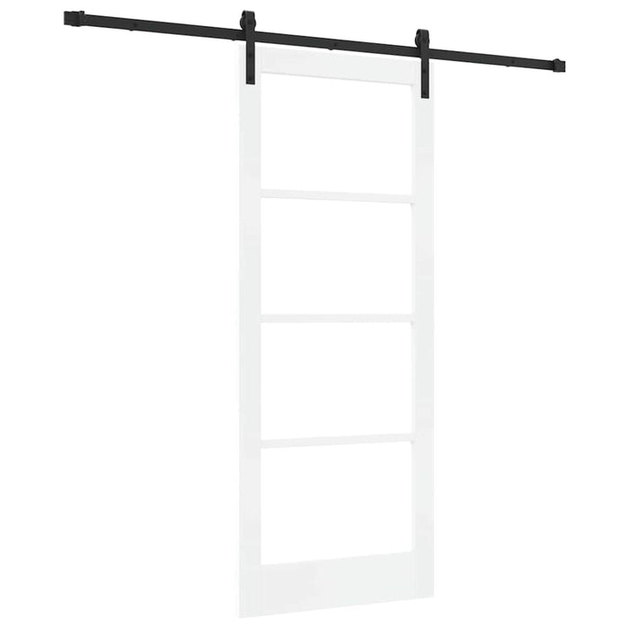 Ușă glisantă ORKDAL Alb 83 x 202 cm Lemn masiv de pin și sticlă - WALTI WALTI