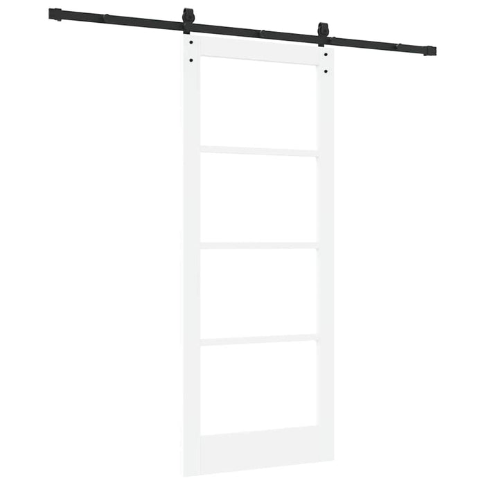 Ușă glisantă ORKDAL Alb 83 x 202 cm Lemn masiv de pin și sticlă - WALTI WALTI