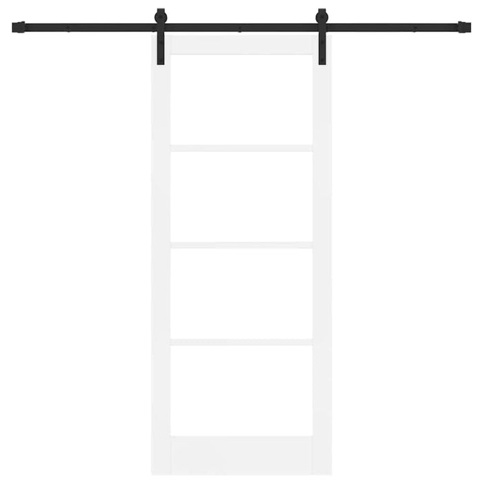 Ușă glisantă ORKDAL Alb 83 x 202 cm Lemn masiv de pin și sticlă - WALTI WALTI
