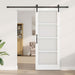 Ușă glisantă ORKDAL Alb 83 x 211 cm Lemn masiv de pin și sticlă - WALTI WALTI
